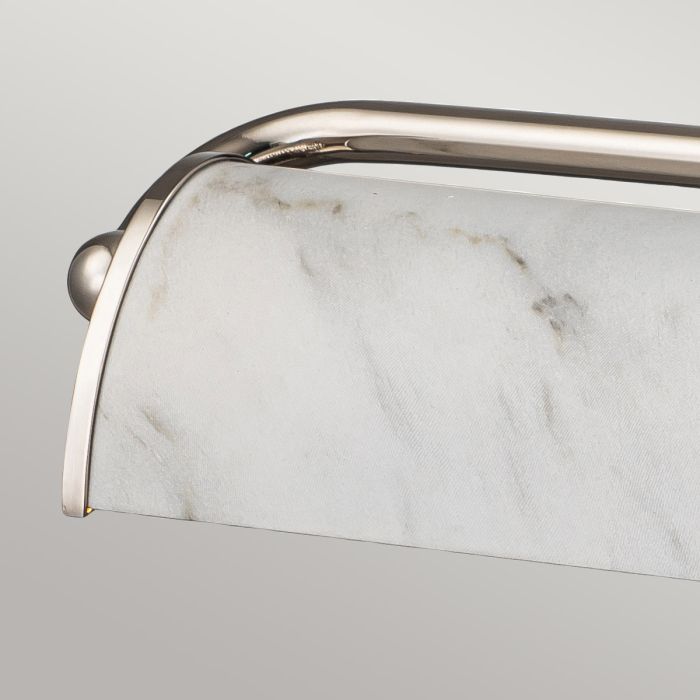 Winchfield 70cm Blanco De Elstead Lighting - La gama de lámparas para cuadros Winchfield combina un estilo moderno y retro de mediados del siglo XX con pantallas elegantemente curvadas.