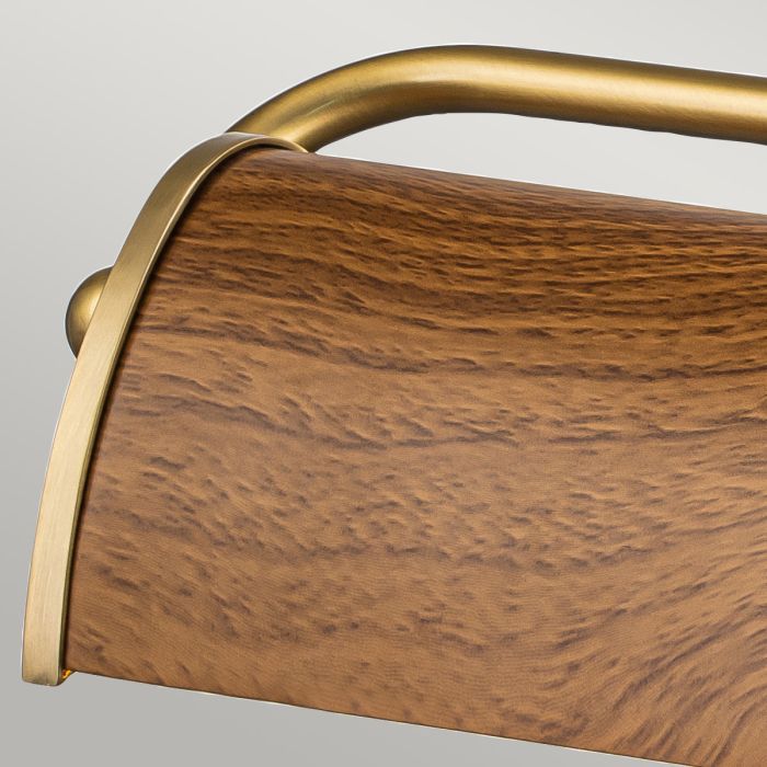 Winchfield 45cm Roble De Elstead Lighting - La gama de lámparas para cuadros Winchfield combina un estilo moderno y retro de mediados del siglo XX con pantallas elegantemente curvadas.
