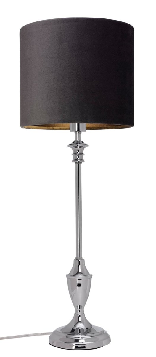 Lampfot 44cm Cromo base de lámpara De Cottex - Su robusta construcci&oacute;n la hace pr&aacute;ctica y decorativa a la vez, y su superficie brillante refleja la luz con buen gusto.