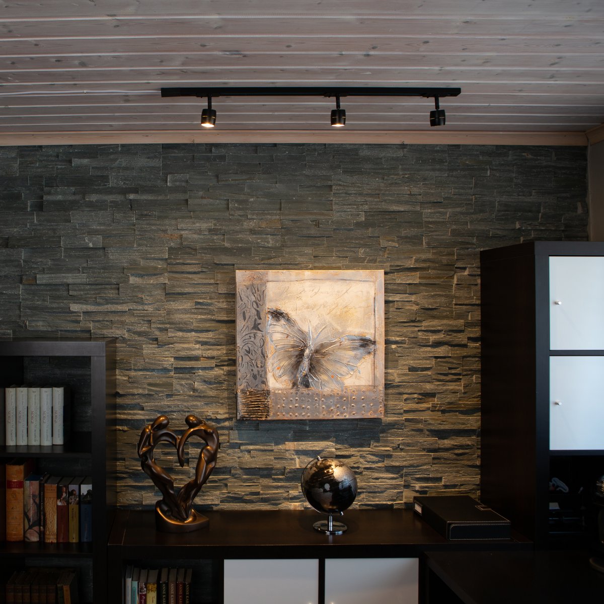 Lumi spot Negro De Aneta Lighting - Foco Lumi para el sistema de riel Trackline de Aneta.