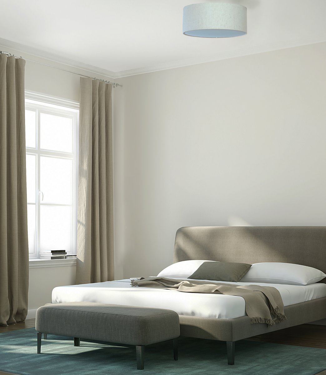 Bendir Ø38 Beige plafón De Aneta Lighting - Combina con la mayor&iacute;a de los estilos de interior y es ideal para la iluminaci&oacute;n general del pasillo, la sala de estar o el dormitorio.