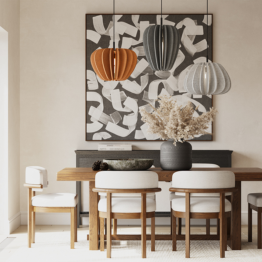 Cambio Ø48 Naranja Lámpas de techo De Maytoni - La serie est&aacute; disponible en varios colores y formas y, gracias al cable de 3 metros de largo, tambi&eacute;n se puede colgar en habitaciones altas: perfecto para instalaciones de iluminaci&oacute;n creativas que reflejen el estado de &aacute;nimo de la habitaci&oacute;n.