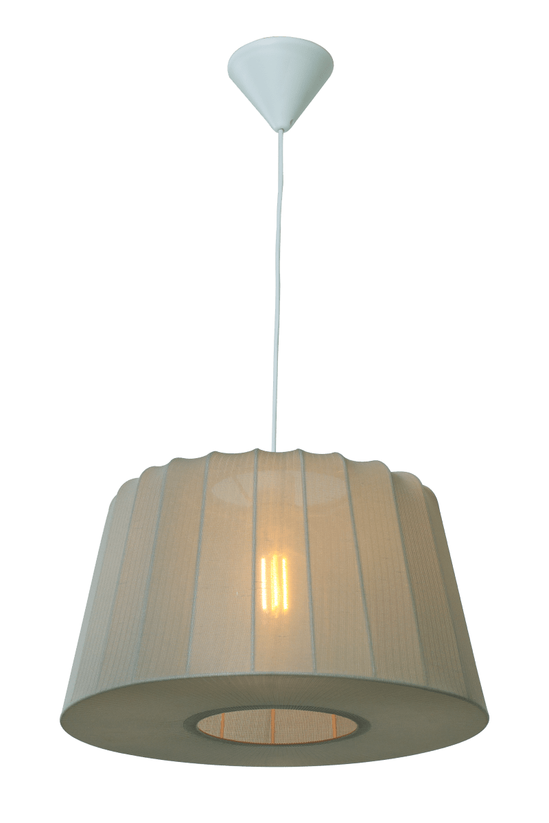 Abril Ø45 Beige Lámpas de techo De Aneta Lighting - La hermosa l&aacute;mpara de techo Abril est&aacute; recubierta de una fina tela el&aacute;stica que filtra la luz y la distribuye con suavidad por toda la estancia.